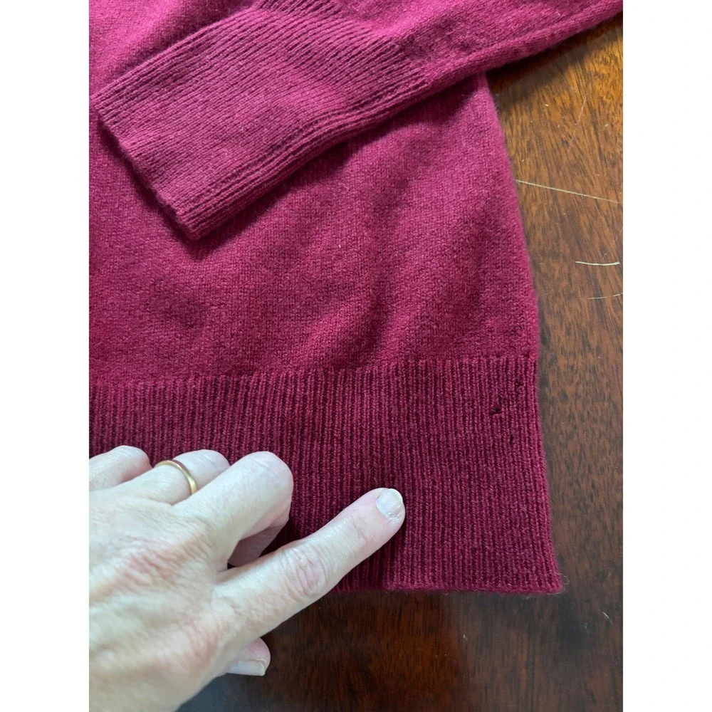 Alex Marie Womens Cashmere‎ Turtleneck Sweater M Luxury Old Money Minimalist